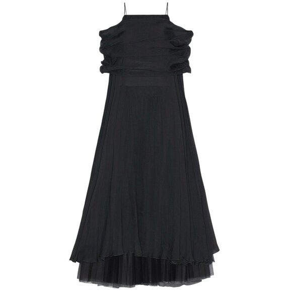 Chanel FWRD Renew 2002 Flowy Dress in Black 36 Womens 3 Pc Skirt Top Set Vintage - Picture 1 of 15